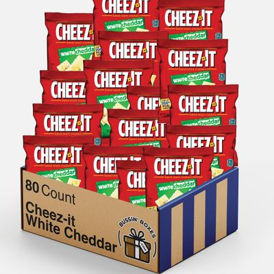 Bulk Cheez-It White Cheddar Cracker Snack Packs (White Cheddar) (Pack of 80)