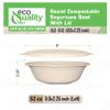 32 oz Round Disposable Compostable Paper Bowls with Fiber Dome Lids - Heavy Duty, Eco-Friendly Natural Sugarcane Bagasse, Heat Resistant, 100% Biodegradable Salad Bowls Alternative to Plastic (300) view 3