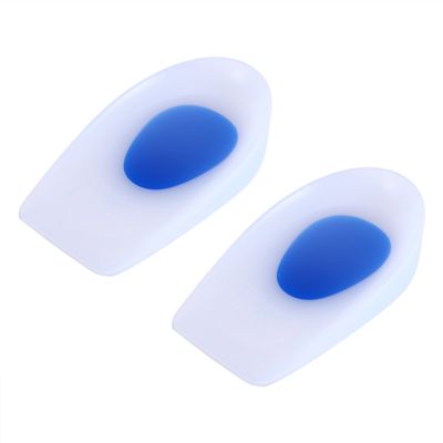 1 Pair Heel Cup Talonera Cushion Pad of Heel Pain Silicone Heel Spur Cups (L 39-46)