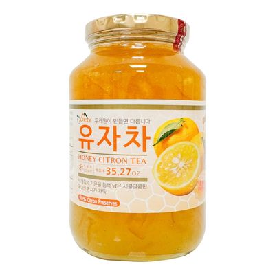 Apexy Authentic Korean Honey Citron Tea, Citron Tea, Just Add Hot Water, Yuzu Marmalade, Yuzu for Salad, Citron Spread, No Artificial Colors, Versatile and Natural Delight, Made in KOREA 35.27oz (1kg). (Honey Citron)