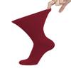 6 Pairs of Cotton Diabetic Non-Binding Neuropathy Crew Socks (Red, Fits Mens shoe size 8.5-10,5/Womens shoe size 9-11.5) view 2