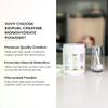 Biofuel Creatine Monohydrate Powder  Enhances Muscle Building, Strength, and Performance  500g, 100 Servings view 2