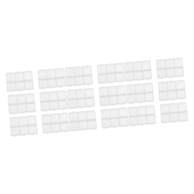FRCOLOR 18pcs Lightweight Compact Pill Cases Travel Pill Organizer Earring Storage for Earphone Wires Medicine Holder for Blind