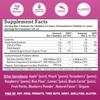Llama Naturals Kids Probiotic with Prebiotic Fiber, Vegan, Organic Prebiotics and Probiotics Gummies for Gut Health Support, Toddler Real Fruit Gummy Vitamins, No Added Sugar Cane, Mixed Berry, 120 Ct view 4