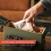 CASE ELEGANCE - The Smoke Can 30CAL Humidor, Thick Metal Ammo Box, Spanish Cedar Shelves, Army Green Finish, Magnetic Accessory Case - Holds 15-30 Cigars view 4