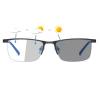 MINCL/2020 Fashion Men's Square Bifocal Reading Glasses Photochromic Lens Men Transition Sunglasses Presbyopia UV400 (black, 0.00/+3.25 Magnification) view 2