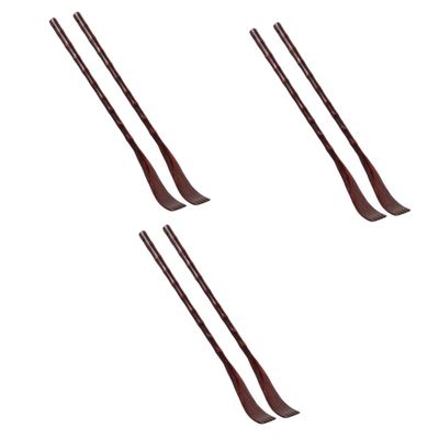 Beaupretty 6pcs Wooden Back Scratcher Scratcher for Hard Reach Areas Comfortable and Smooth Design for Massage and Relieving Itch Round Shape Red Color