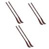 Beaupretty 6pcs Wooden Back Scratcher Scratcher for Hard Reach Areas Comfortable and Smooth Design for Massage and Relieving Itch Round Shape Red Color view 1