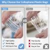 Cellophane Bags, 100 Pcs Resealable Clear Poly Bags for Clothes, Party Favors, Artwork & Decorative Wrappers(14x20) view 4