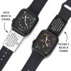 Yalgo Medical Alert Tag for Apple Watch - Personalized Wristband Medical Tag (L:fits band22-24mm), Silver view 2