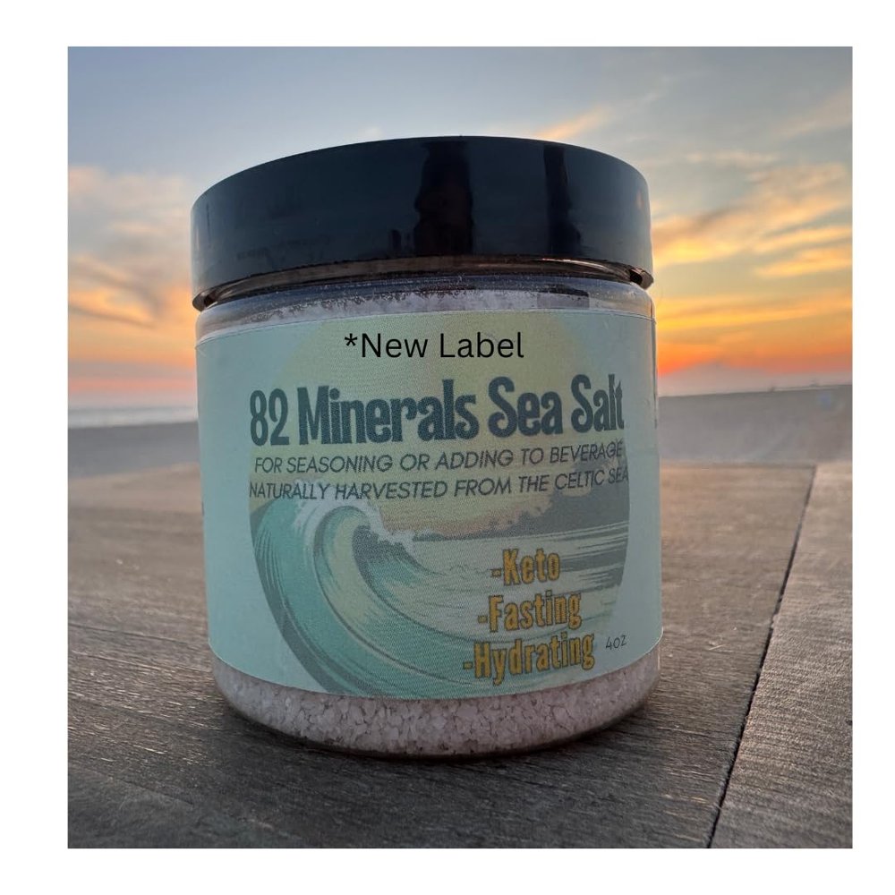 82 Minerals French Grey Sea Salt | Premium Hand-Harvested Sel Gris | 4oz Fine Mineral & Electrolyte Finishing Salt