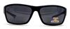 SydeStyle Polarized Bifocal Sunglasses Reading Glasses for Men Women Sports Wrap Silver Mirror Black Fishing Driving (Black, 2.0, x) view 3