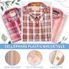 Cellophane Bags, 100 Pcs Resealable Clear Poly Bags for Clothes, Party Favors, Artwork & Decorative Wrappers(10x14) view 3