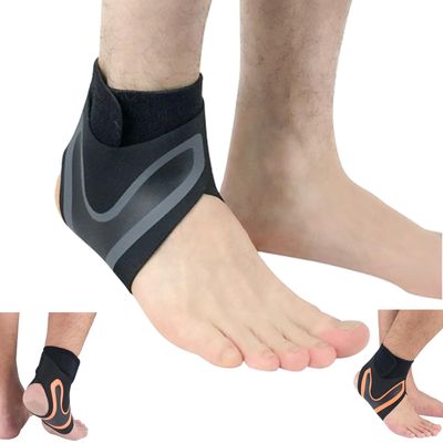 1Pair Hutena X Wrap Neuropatia, Foot Wraps for Pain, Elastic Sprain Foot Sleeve for Sports Protect, Ankle Support for Men and Women (Grey,M)