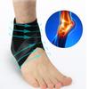 1Pair Hutena X Wrap Neuropatia, Foot Wraps for Pain, Elastic Sprain Foot Sleeve for Sports Protect, Ankle Support for Men and Women (Grey,M) view 2