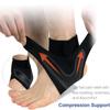 1Pair Hutena X Wrap Neuropatia, Foot Wraps for Pain, Elastic Sprain Foot Sleeve for Sports Protect, Ankle Support for Men and Women (Grey,XL) view 3