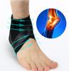 1Pair Hutena X Wrap Neuropatia, Foot Wraps for Pain, Elastic Sprain Foot Sleeve for Sports Protect, Ankle Support for Men and Women (Blue,M) view 2