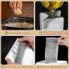 20 Pcs Disposable Grease Storage Bags 11/9 inch Foil Grease Disposal Container Food Storage Bags with Sealing Strips Replacement Grease Bags for Kitchen Cooking Hot Liquids Oils view 4