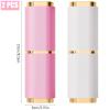 2 Pieces Toothbrush Case, Portable Toothbrush Travel Case Toothbrush Toothpaste Storage Box for Business Camping Travel or Daily Use (Pink+White) view 2