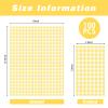 100 Pcs Yellow Gingham Napkins Disposable - Yellow and White Checkered Paper Napkins - Plaid Dinner Napkins for Picnic Golf Easter BBQ Birthday Wedding Party Supplies view 2