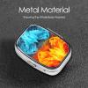 Pill Box Fire vs ice Art Square Pill Case for Purse Pocket 3 Compartment Medicine Pill Organizer Small Metal Pill Container Holder Portable Travel Pillbox to Hold Vitamins Fish Oil Supplements view 4