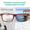 Eyekepper Transition Photochromic Bifocal Reading Glasses Oversized Large Frame Tortoise view 4