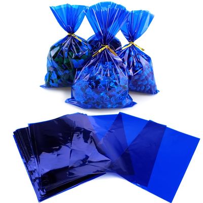 FAZHBARY 100 PCS Blue Cellophane Bags - 6x9 Gift Bags for Parties & Treats