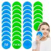 50 Pack Small Ice Pack for Injuries Reusable,Hot & Cold Gel Ice Pack for Face,Eyes,Neck,Teeth,Foot,Headache,Allergies,Shoulder Pain Relief,Warm & Cold Compress for Boo Boos,Students(25Blue+25Green) view 1