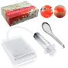 Caviar Maker Box, Spherification Kit, Spherification Dropper, Molecular Gastronomy Kit, 96 Holes Roe Sauce Dispenser Strainer Tools with Caviar Spoon (Spherification Kit) view 1
