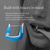 Slate Electric Flosser | 3-in-1 Dentist-Invented with Reusable Floss Heads, Gum Brushes & Tongue Scraper | More Effective Than String or Water Floss (Orthodontic, 20-Pack Floss Heads) view 3