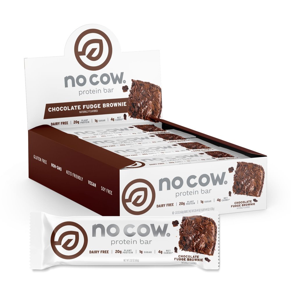 NineLife Basics No C.ow Bar Chocolate Fudge Brownie 2.12 Oz (Pack Of 12)