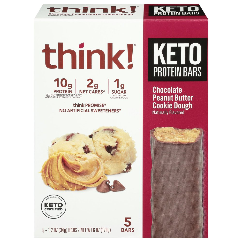 Generic T.hink! Bar Chocolate Peanut Butter Cookie 6 oz (Pack of 6)