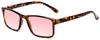 Calabria FL-41 Pink Tinted Reading Glasses [Tortoise Havana/1.25 Lenses] Full Rim Eyeglasses for Men & Women | Eyewear for Light Sensitivity, Outdoors, Photophobia | Vision Reading Glasses view 1
