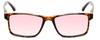 Calabria FL-41 Pink Tinted Reading Glasses [Tortoise Havana/1.25 Lenses] Full Rim Eyeglasses for Men & Women | Eyewear for Light Sensitivity, Outdoors, Photophobia | Vision Reading Glasses view 3
