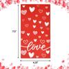100 Count Valentine Love Heart Guest Napkins Disposable Paper Red Hearts Dinner Napkin for Wedding Birthday Party Supplies view 3