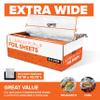 Pre-Cut Deli Aluminum Foil Sheets (500 Count)  15 Extra-Wide Heavy-Duty Pop-Up Sheets for Restaurant Use, Disposable Tin Foil for Burritos, Hot Dogs & Sandwiches view 2