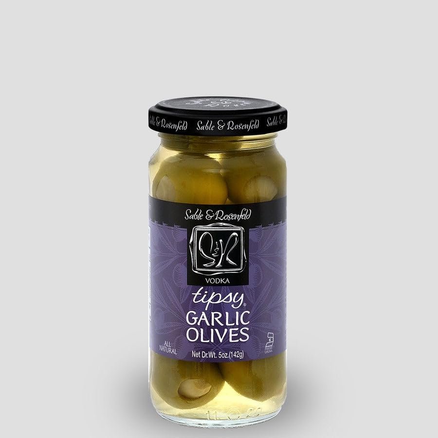 NineLife Basics Sa.ble & Rosenfeld Tipsy Olive Garlic Vodka Lace 5 Ounces (Pack of 6)