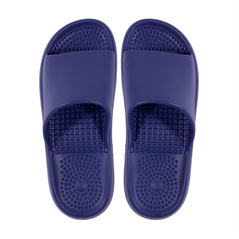 LUXRUB Thick Sole Massage Slippers Acupressure Foot Massager Shoes Reflexology Sandals Gift for Men Women Reduce Feet Neuropathy Pain Relief and Tension(Color:Blue,Size:7.5/8)