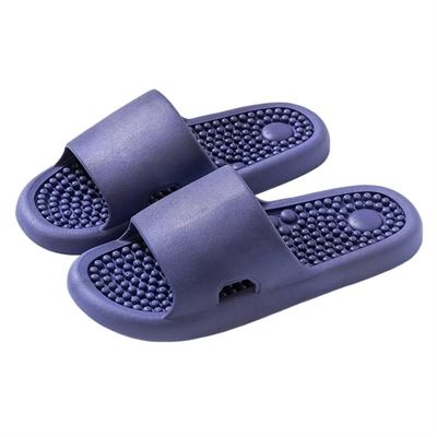 LUXRUB Acupressure Massage Slippers Plantar Fasciitis Pain Relief Foot Massager Reduce Feet Neuropathy Pain Relief and Tension Gift for Men Women(Color:Dark Blue,Size:8.5/9)