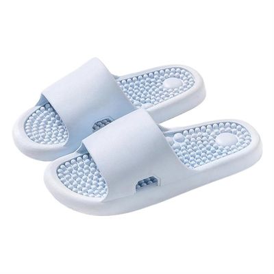 LUXRUB Acupressure Massage Slippers Plantar Fasciitis Pain Relief Foot Massager Reduce Feet Neuropathy Pain Relief and Tension Gift for Men Women(Color:Blue,Size:7.5/8)