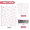Docvania Cello Cellophane Treat Gift Bags Pink bow Cookie Bags 100 pcs 5 X 7 Goodie Bag with Ties for Mother's Day, Valentine's Day and Parties, Weddings view 2