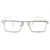 Retro Frame Square Bling Rhinestone Punk Sparkling Crystal Reading Glasses For Women Blue Light Blocking Readers (silver/AB, 1.0, multiplier_x) view 2