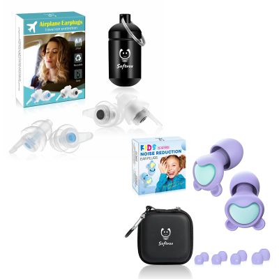Adults + Kids Ear Plugs for Noise Reduction
