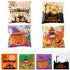 100 PCS Halloween Treat Ziplock bags(4x4 Inch) Self-sealing Candy Cookie Goodie Goody Small Gift Wrap Bags for Halloween Party Favors Supplies Decorations Spider Web Bat Pumpkin Pouches Table Decor view 1
