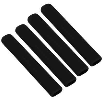 Cabilock 2 Pairs Eyeglass End Tips Soft Silicone Eyeglass Replacement Temples Anti-Slip Ear Sock Pieces Tube Sleeve for Thin Metal Eyeglass Temple