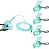4 Pack Oxygen Mask for Face Adult with 6.6' Tube & Adjustable Elastic Strap - Size XL view 1
