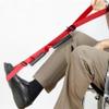 Leg Lifter Mobility Aid for Bed Long Leg Lifter Adjustable Portable Leg Lifter Strap Tensile Resistance Hip Replacement Aids with Padded Handgrips Foot Loop for Wheelchair Bed Car view 2
