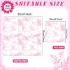 100Pcs Spring Pink Floral Paper Napkins Pink and White Flower Napkins Party Supplies Floral Dessert Hand Towel tissue Decorative Toile for Wedding Birthday Baby Shower Garden Tea Party Favor view 2