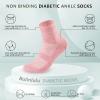 Bulinlulu Diabetic Socks for Men Women,6 Pairs Non Binding Ankle Diabetic Socks for Women Men Size 7-9 9-11(Light Bright-Medium) view 2