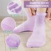 Bulinlulu Diabetic Socks for Men Women,6 Pairs Non Binding Ankle Diabetic Socks for Women Men Size 7-9 9-11(Light Bright-Medium) view 3
